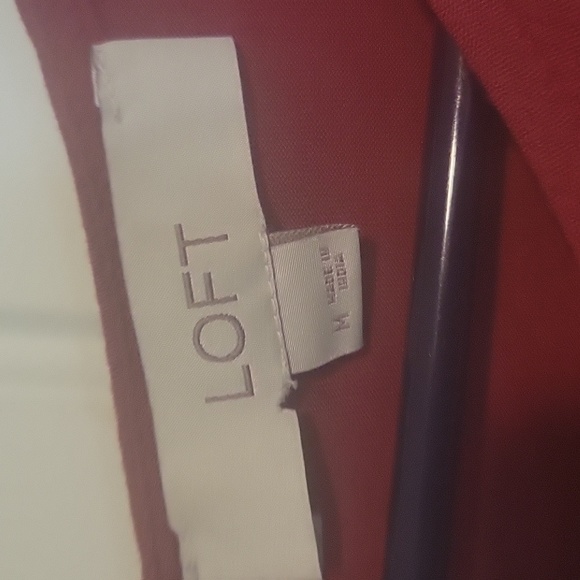 Loft brand, red dress shirt - Picture 2 of 4